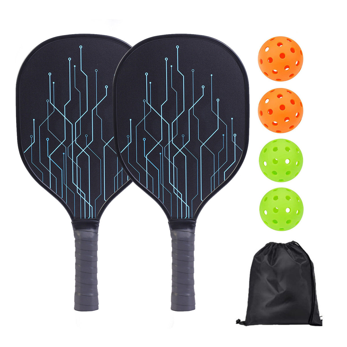Carbon Fiber Pickleball Paddles Complete