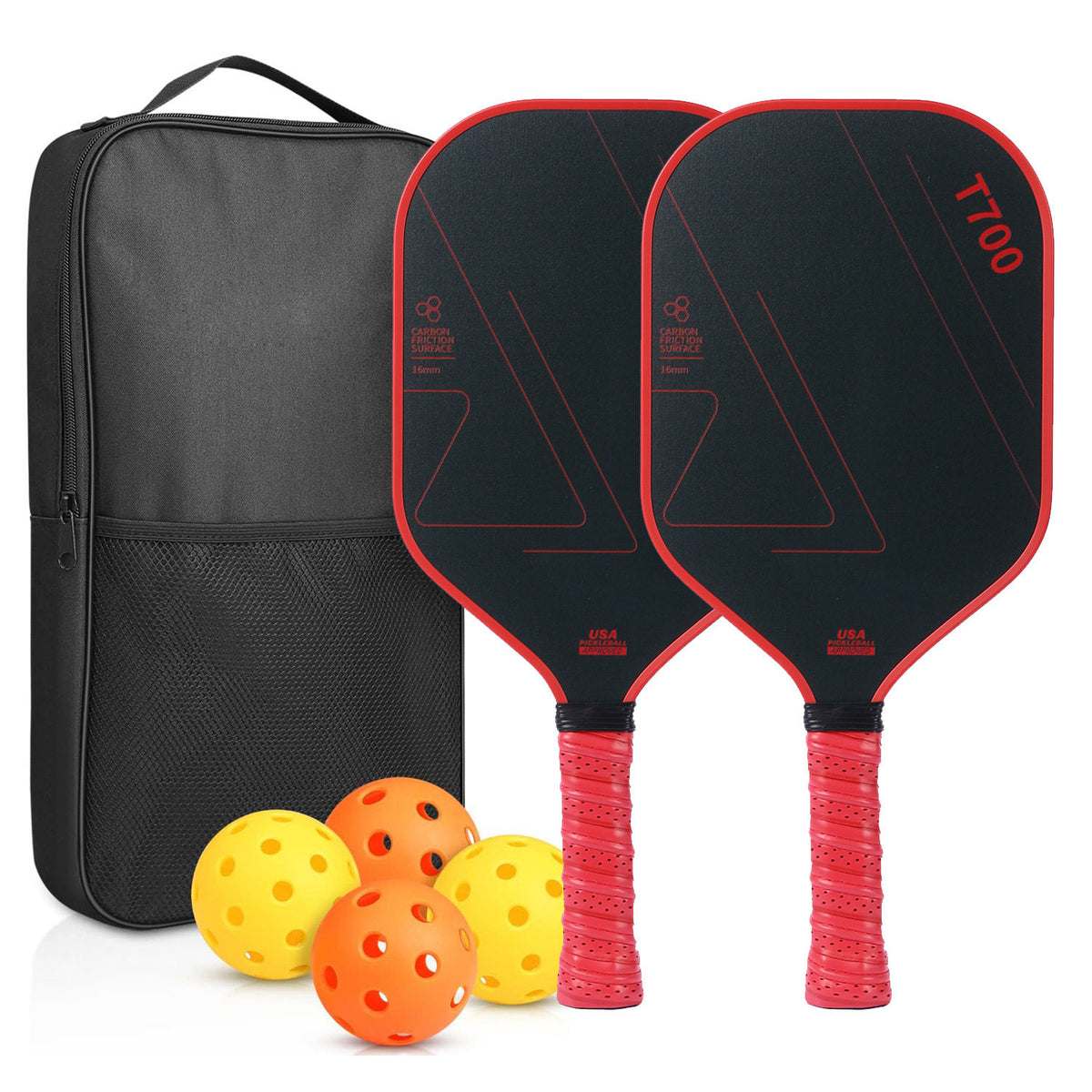 Carbon Fiber Pickleball Paddles Complete