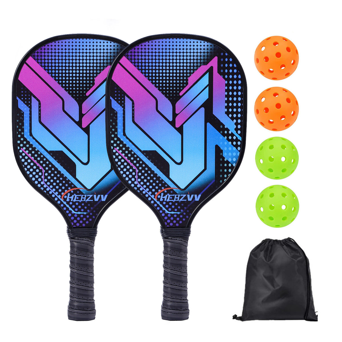 Carbon Fiber Pickleball Paddles Complete